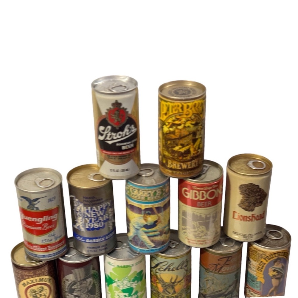 Vintage Beer Cans Lot of 13 assorted
Brands all w/ pull‎ tabs